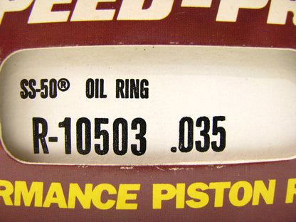 Speed Pro R-10503-035 Plasma Molly Piston Rings Set For GM Jeep 2.5L Eng