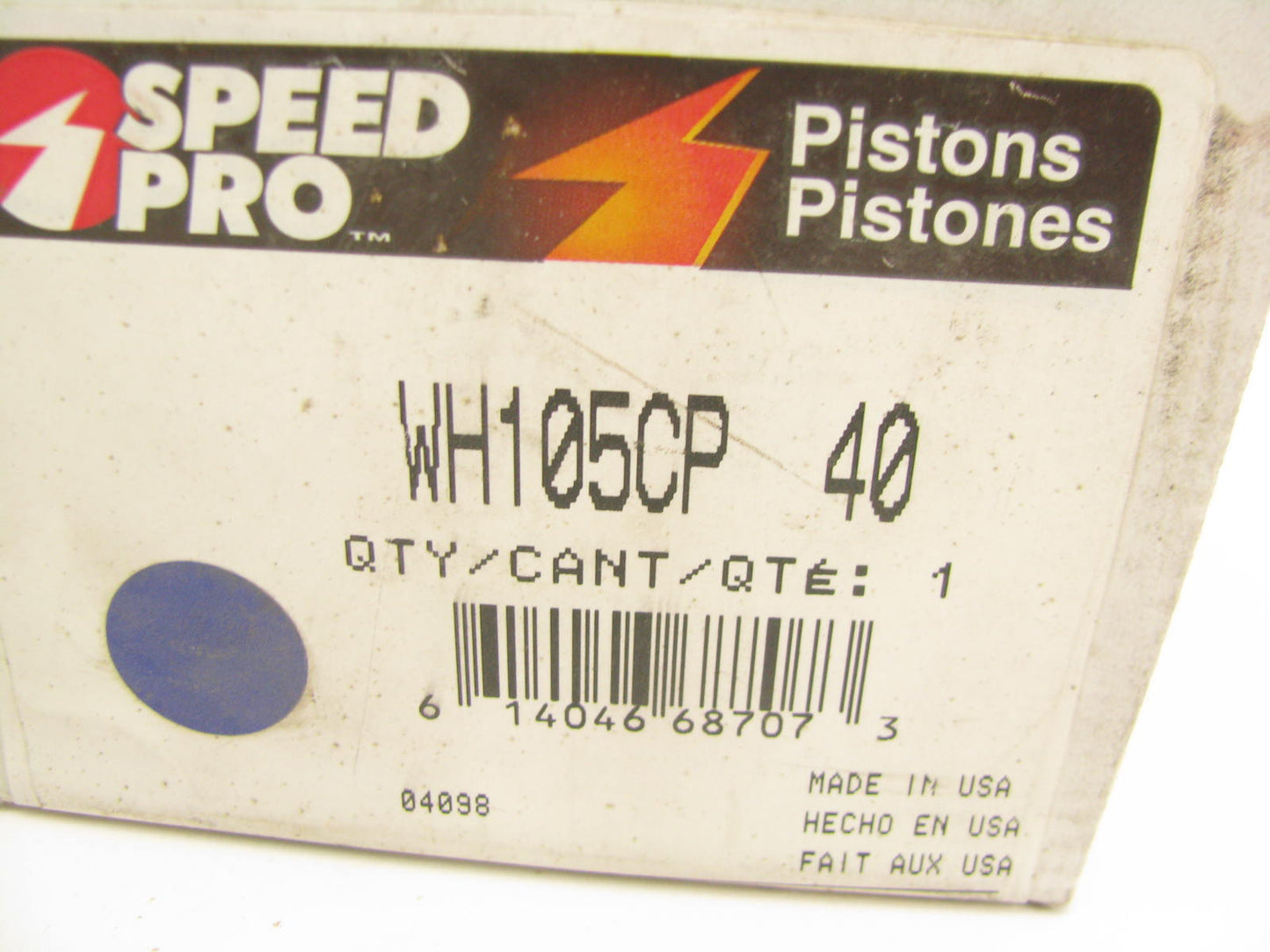 Speed Pro WH105CP40 Engine Piston .040'' Small Block Chevrolet 4.040'' SBC