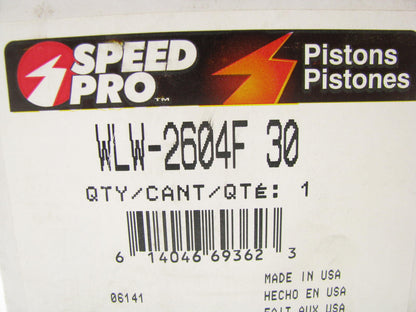 Speed Pro WLW-2604F-30 Performance Piston 030 Over Chevy Small Block 355 383