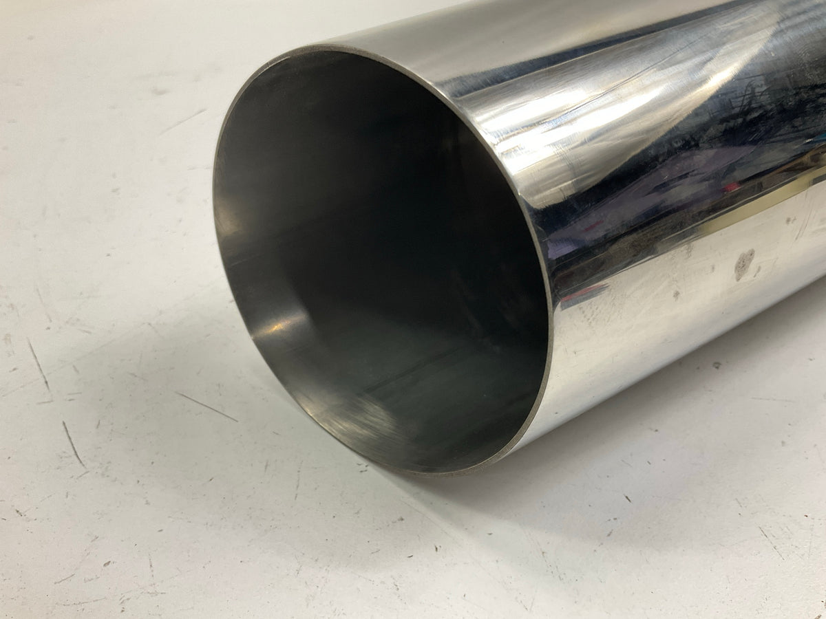 SpeedFX 206S Exhaust Tip 2.75'' Inlet 3.5'' Outlet Polished SS Angled Cut 12''