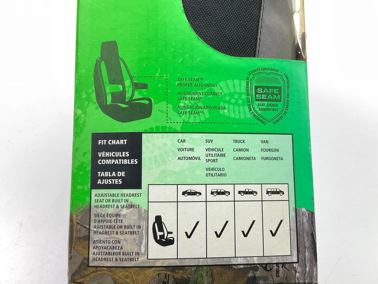 SPG RSC2509 Universal Realtree Antler Damask Xtra Camo 50/50 Bucket Seat Cover