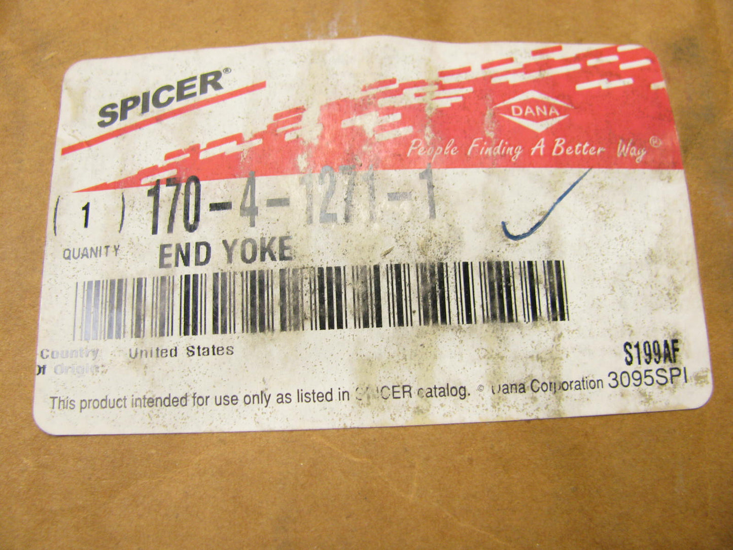 Spicer 170-4-1271-1 Coupling Jackshaft End Yoke SPL170 2.39''X46 Spline