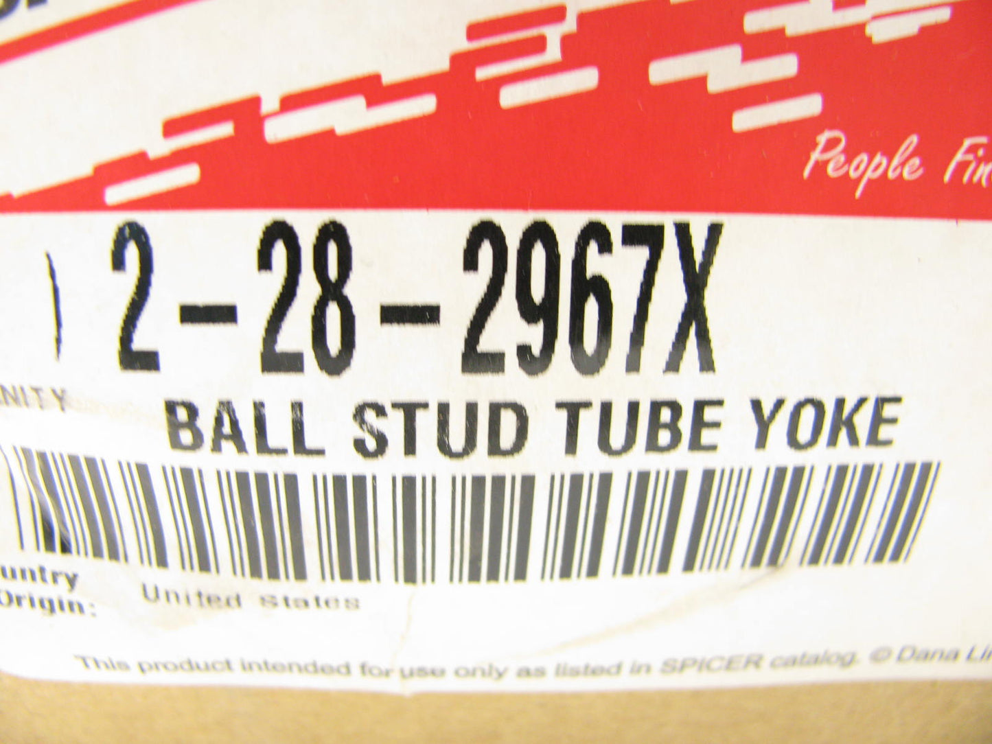 Spicer 2-28-2967X Ball Stud Tube Yoke - 1310 Series 3.000'' Wide X .065 Wall Tube
