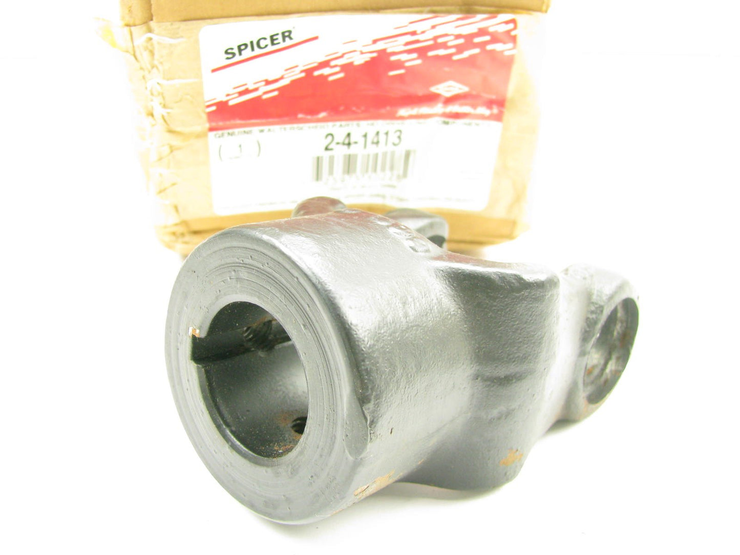 Spicer 2-4-1413 Round Bore End Yoke - 1240 Series 1.250'' Bore W/ 0.25'' Keyway