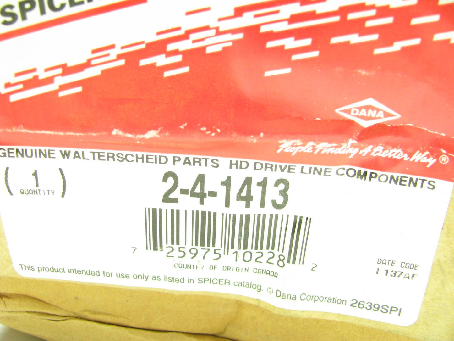 Spicer 2-4-1413 Round Bore End Yoke - 1240 Series 1.250'' Bore W/ 0.25'' Keyway