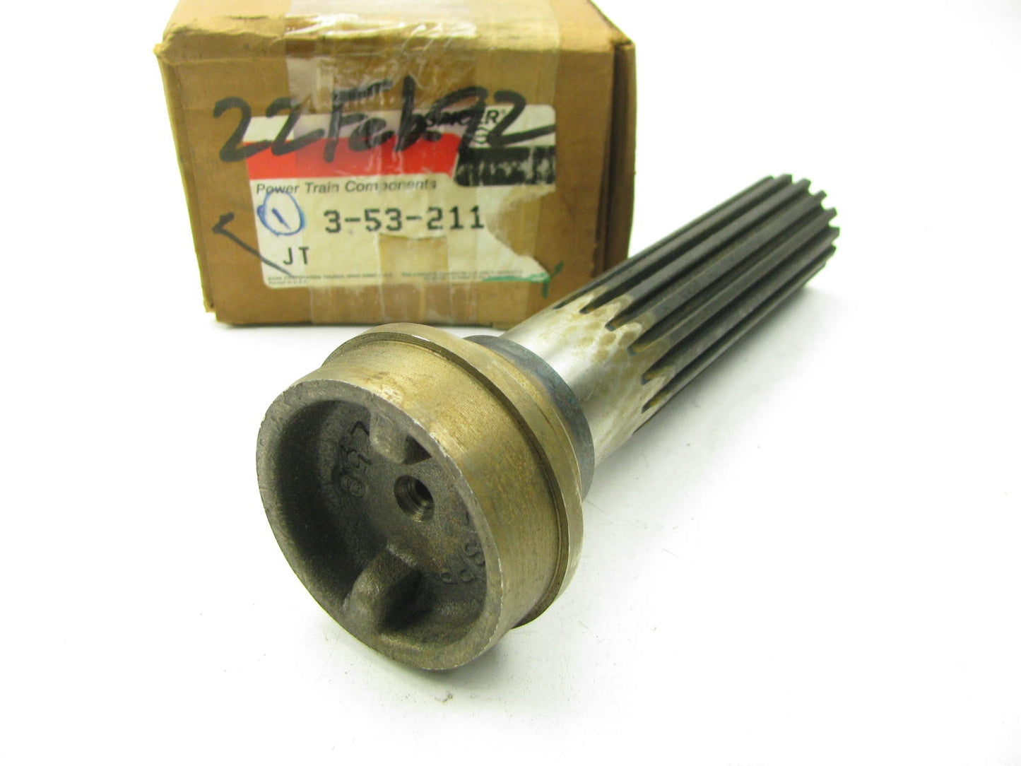 Spicer 3-53-211 Splined Midship Tube Shaft 1.3750-16 Spline 1.3780'' Bearing