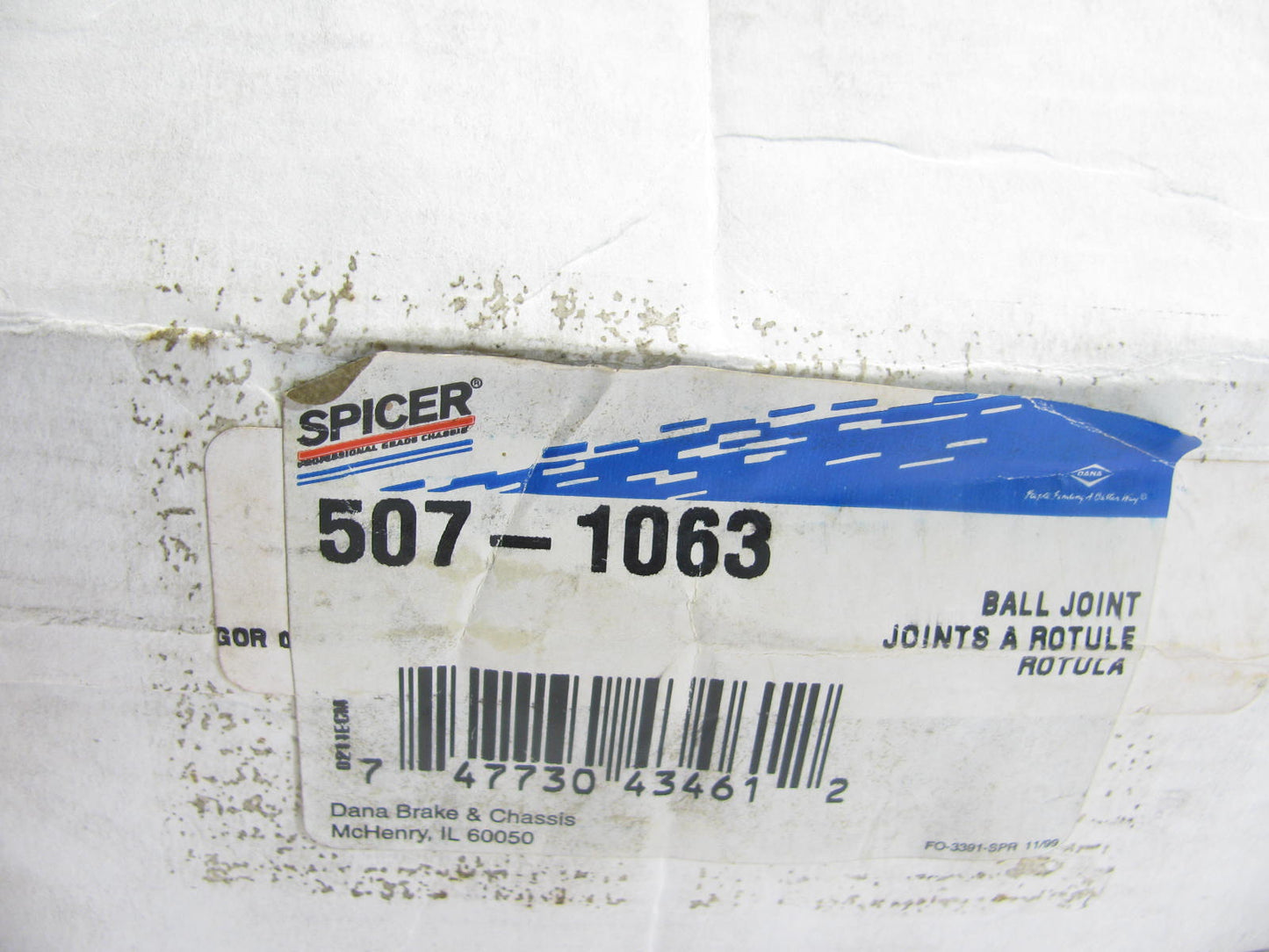 Spicer 507-1063 Control Arm & Ball Joint Assembly - Front Right Lower Rear