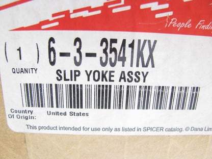 Spicer 6-3-3541KX Driveshaft Output End Slip Yoke, 1710 Series, 2.5'' Diameter