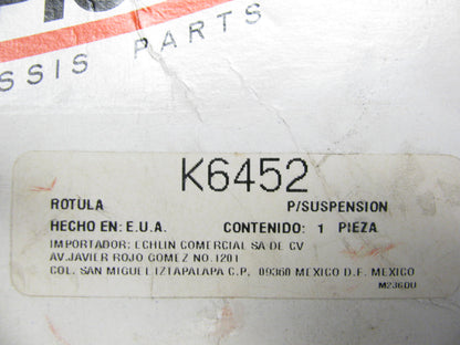 Spicer K6452 Suspension Ball Joint - Front Upper