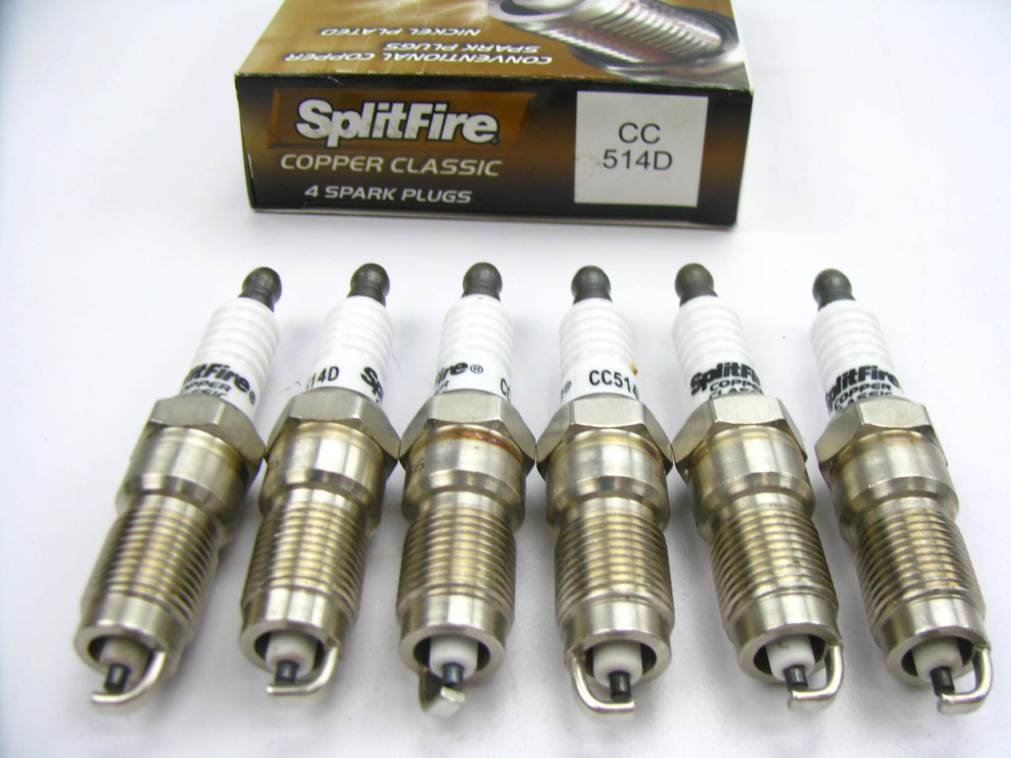 (6) Splitfire CC514D Ignition Spark Plugs - Copper Resistor