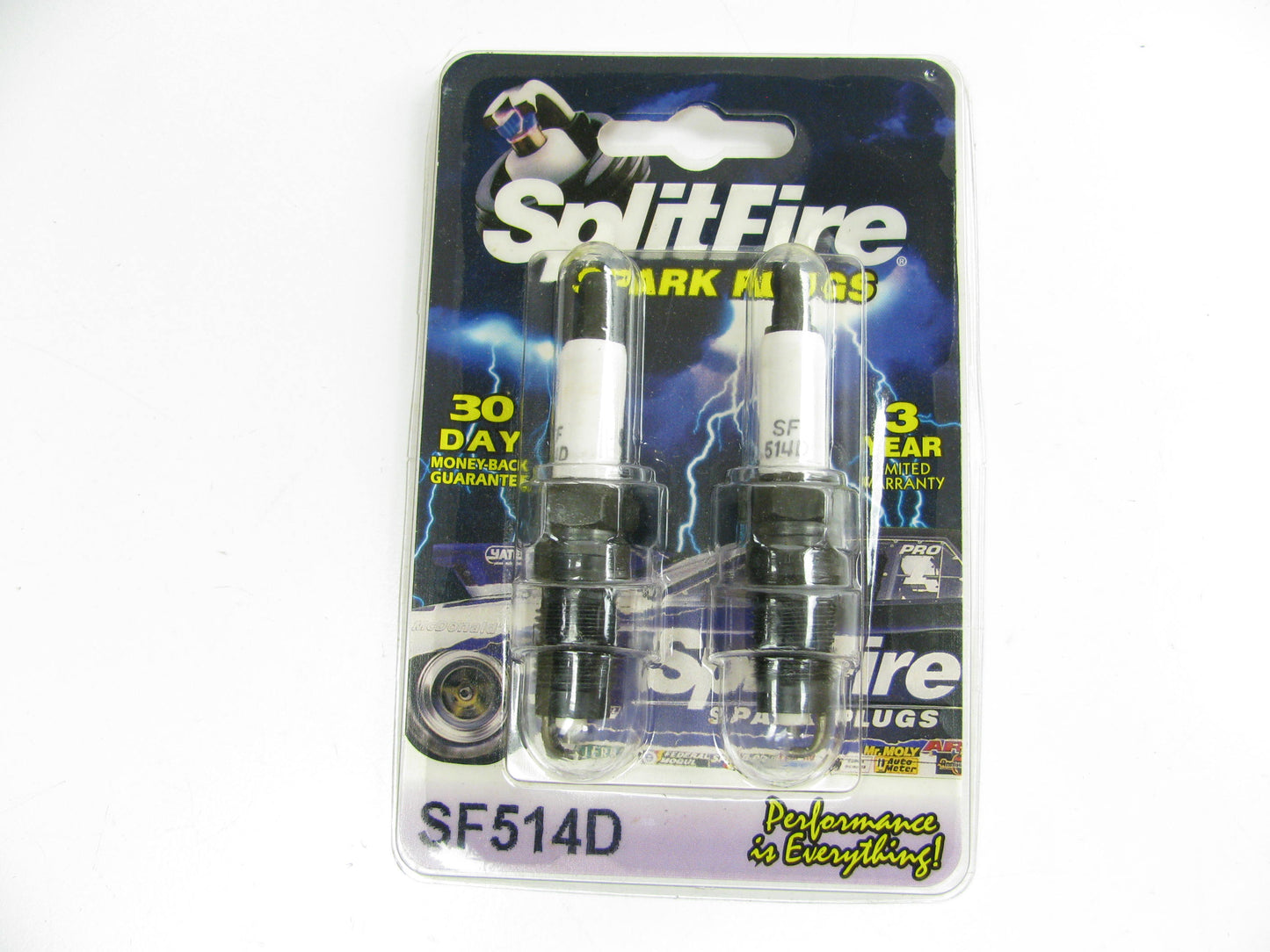 (2) Splitfire SF514D Spark Plugs - SPLIT V DESIGN