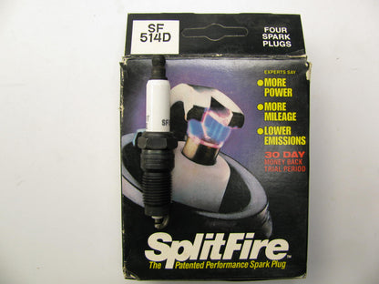 (4) Splitfire SF514D Ignition Spark Plugs