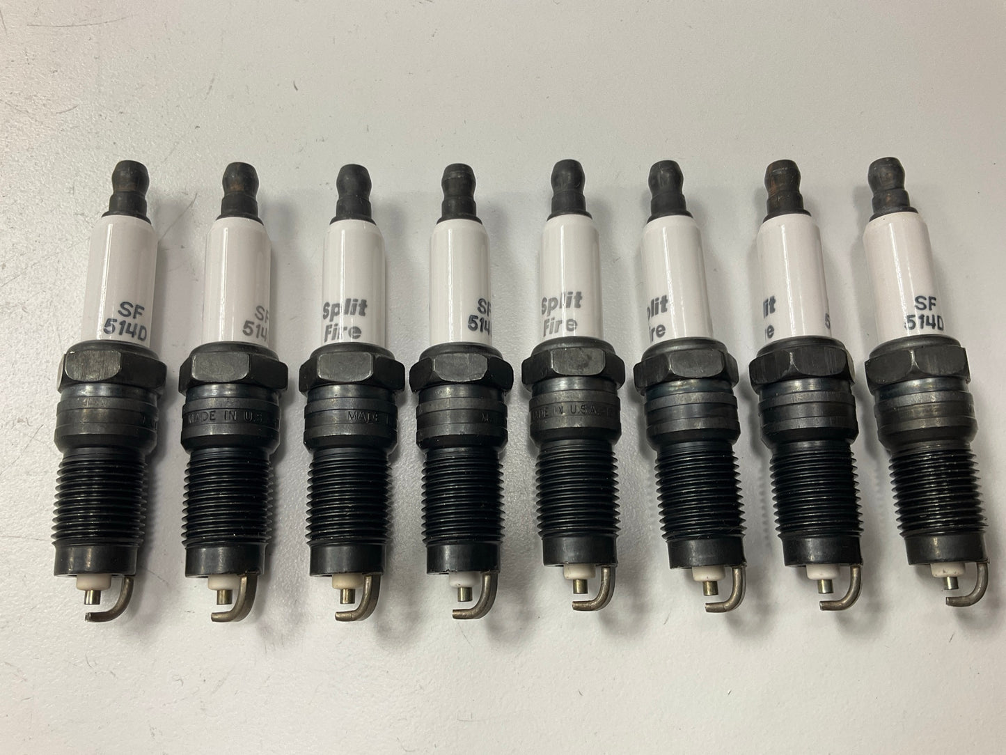 (8) Splitfire SF514D Performance Spark Plugs For 1983-2007 Ford Mustang