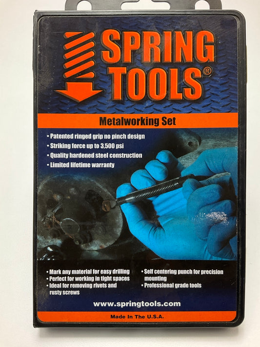 Spring Tools #AMA996 4-Piece 5/16'' Metalworking High Speed Center Punch Set
