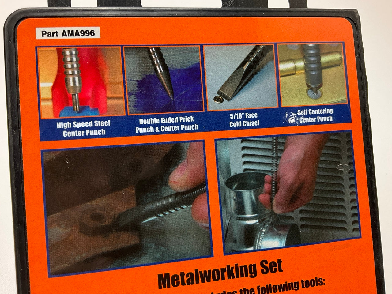 Spring Tools #AMA996 4-Piece 5/16'' Metalworking High Speed Center Punch Set