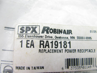 SPX RA19181 Robinair 115 Volt Power Cord Receptacle