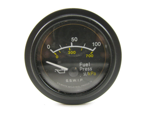 NOS -  S.S. White HG145 Fuel Pressure Gauge 0-100 PSI