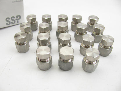 18 Fittings - SSP ISSD6CP 3/8'' OD Tube SS Tube Cap SSP DuoLok Stainless Steel