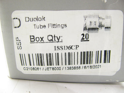 18 Fittings - SSP ISSD6CP 3/8'' OD Tube SS Tube Cap SSP DuoLok Stainless Steel