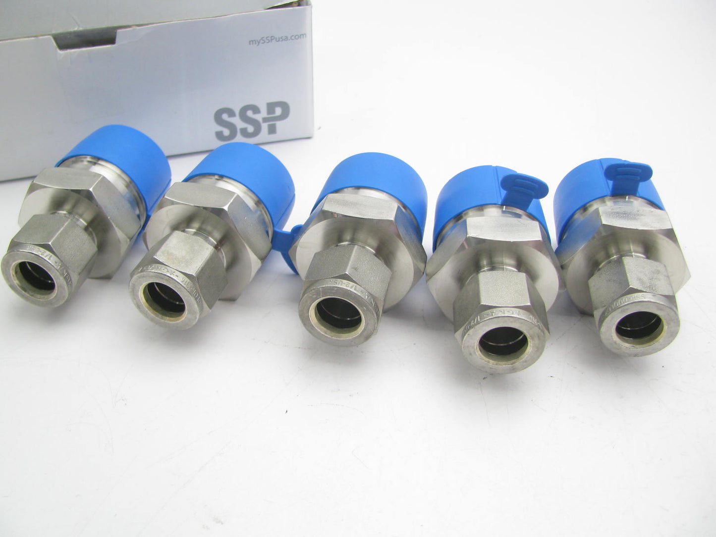 (5) Duolok Male Connector Fittings, 1/2'' Tube Fitting X 1'' MNPT, 316 SS