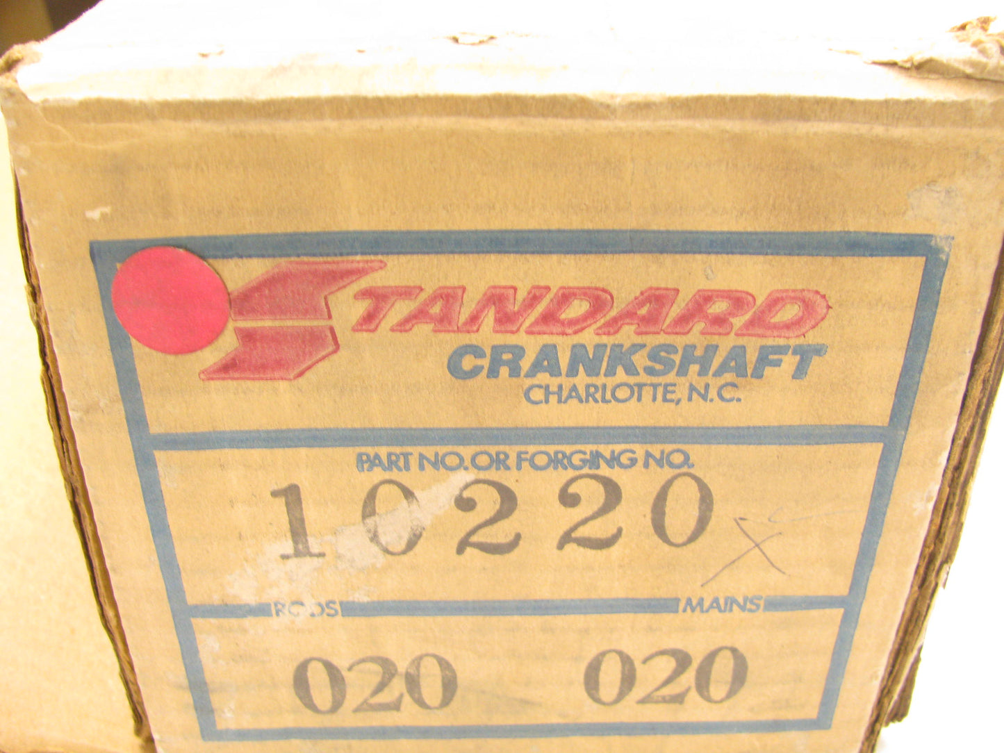REMAN Standard 10220 Crankshaft Rods .020''/Mains .020'' For 82-85 GM 3.0L V6