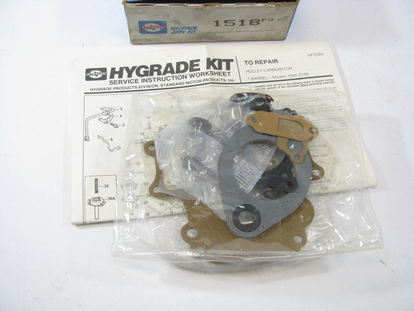 Standard 1518 Carburetor Rebuild Kit For 1984 Ford 2.3L-L4 Holley Weber 6149