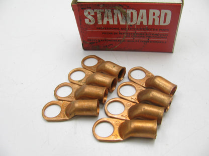 (8) Standard BP314  1 Gauge Copper Battery Cable Lug Terminals,  1/2'' Stud