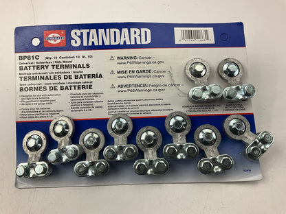 (10) Standard BP81C Battery Terminals, Solderless, Side Mount, For 6-1/0 Cable