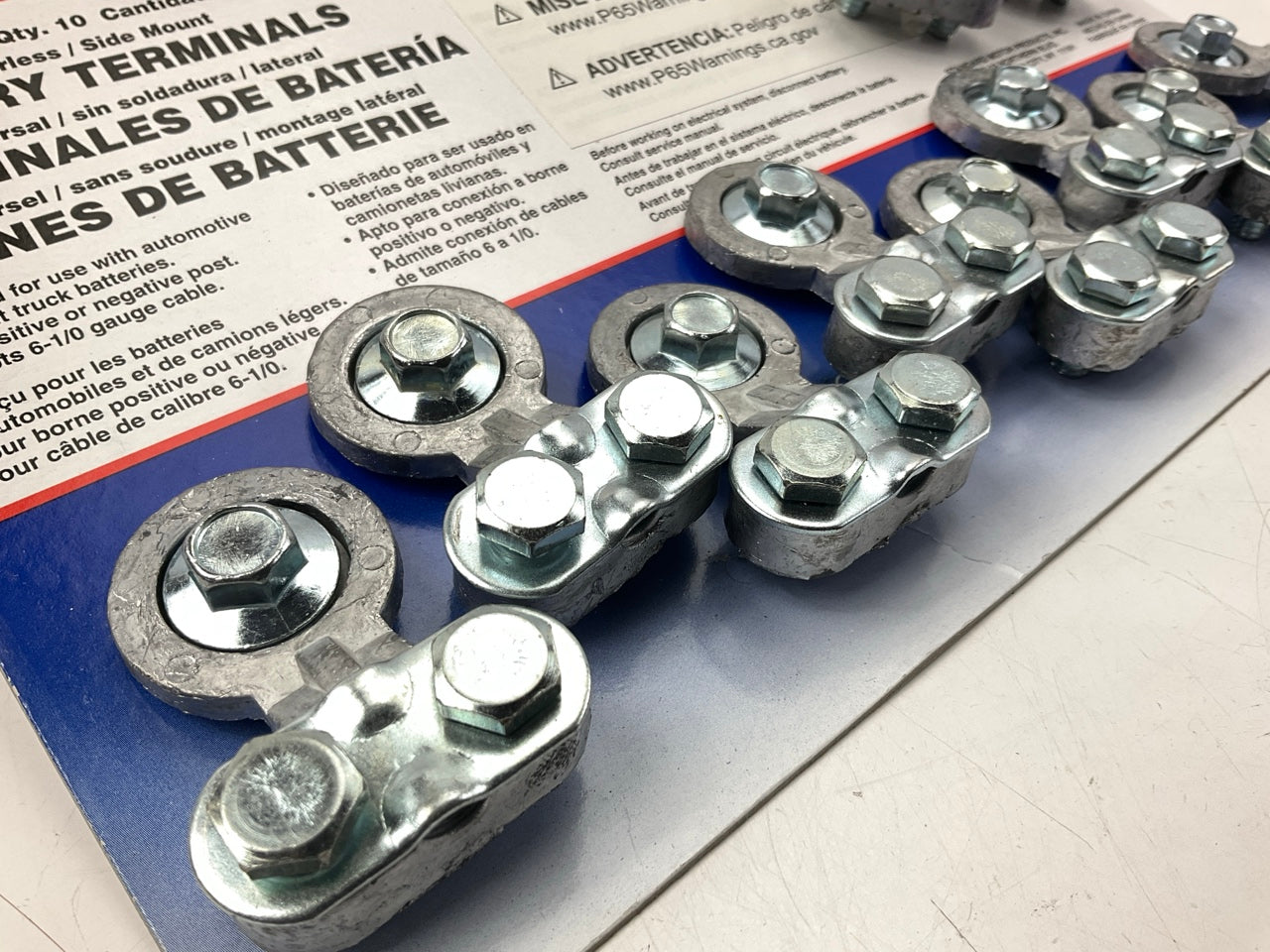 (10) Standard BP81C Battery Terminals, Solderless, Side Mount, For 6-1/0 Cable
