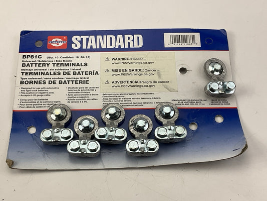 (6) Standard BP81C Battery Terminals, Solderless, Side Mount, For 6-1/0 Cable