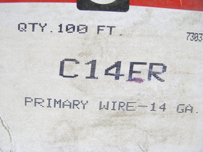 100 FEET - Standard Motor Products C14ER Primary Wire RED 14 Gauge