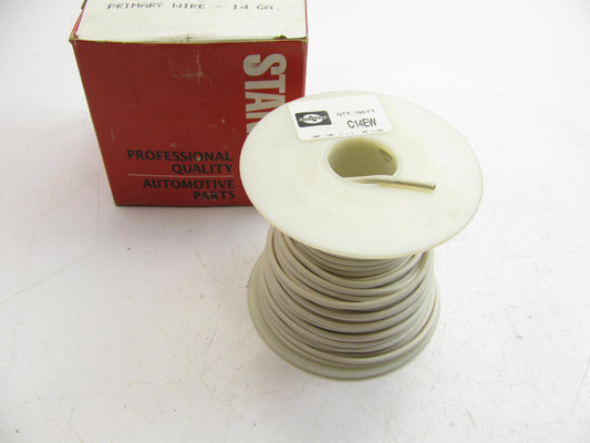 100 FEET- Standard C14EW Primary Wire - White - 14 Gauge AWG