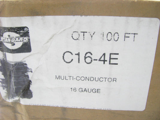 100 FEET - Flat Multi-conductor Insulated - 16 Gauge 4 Conductor 100' Long