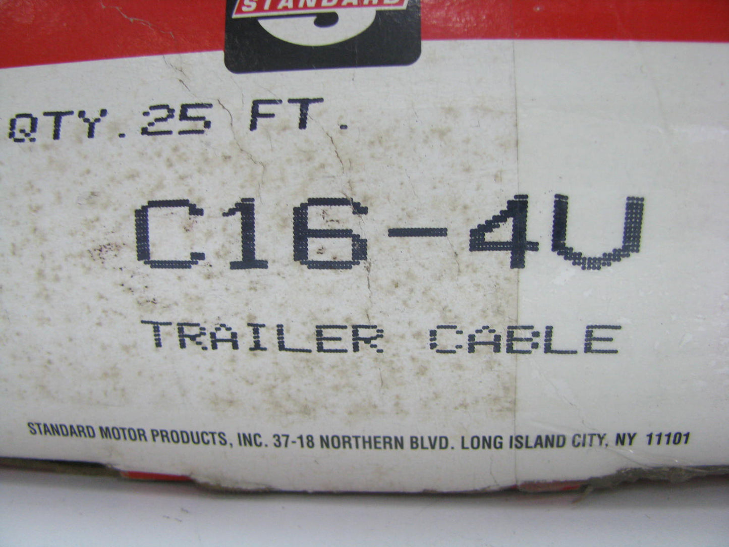 25 FEET Standard Flat 4-Conductor Trailer Wire Cable - 4 Wires 16 AWG - 25' Long