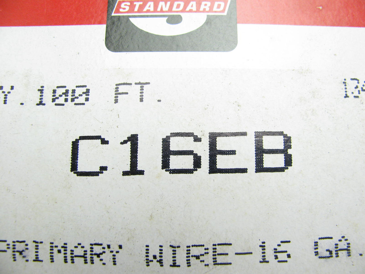 Standard Motor Products C16EB Primary Wire - 16 Gauge Black 100'
