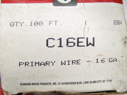 Standard Motor Products C16EW Primary Wire - 16 Gauge X 100' Long White