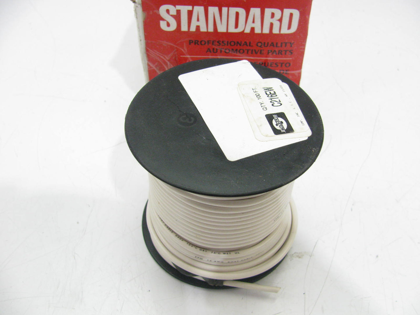 Standard C216EW Primary Wire - 16 Gauge 100' Feet - WHITE - Marine 100 FEET