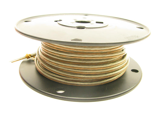 100 FEET - Standard CF18-2P Speaker Wire - 18 AWG Gauge Clear 2 Wire - 100' Long