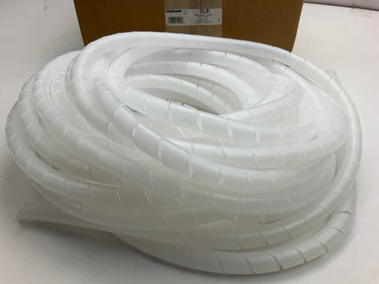 50 FEET Standard CL9 Spark Plug Wire Loom Spiral Protective Wrap, Clear, 3/4'' OD