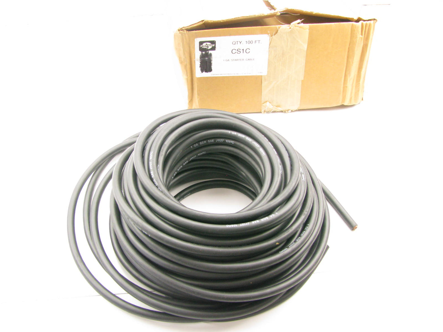 Standard CS1C Battery / Starter Cable - 1 Gauge, 100 Feet - Black