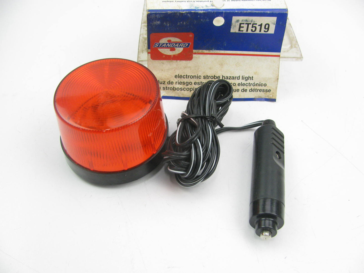 Standard ET519 Amber Electric Strobe Hazard Light Beacon Lamp - 12V Plug