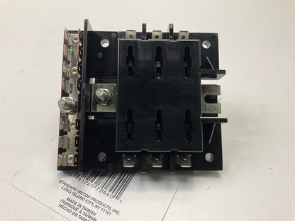 Standard HP3210 Fuse Block 6 Gang, 1/4'' Blade Terminals, 25 Amp Per Circuit