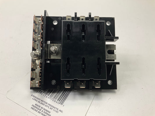 Standard HP3210 Fuse Block 6 Gang, 1/4'' Blade Terminals, 25 Amp Per Circuit