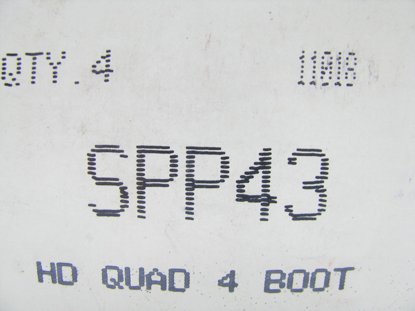 (4) Standard SPP43 Direct Coil On Plug Boot For 1987-2002 GM 2.3L 2.4L-L4