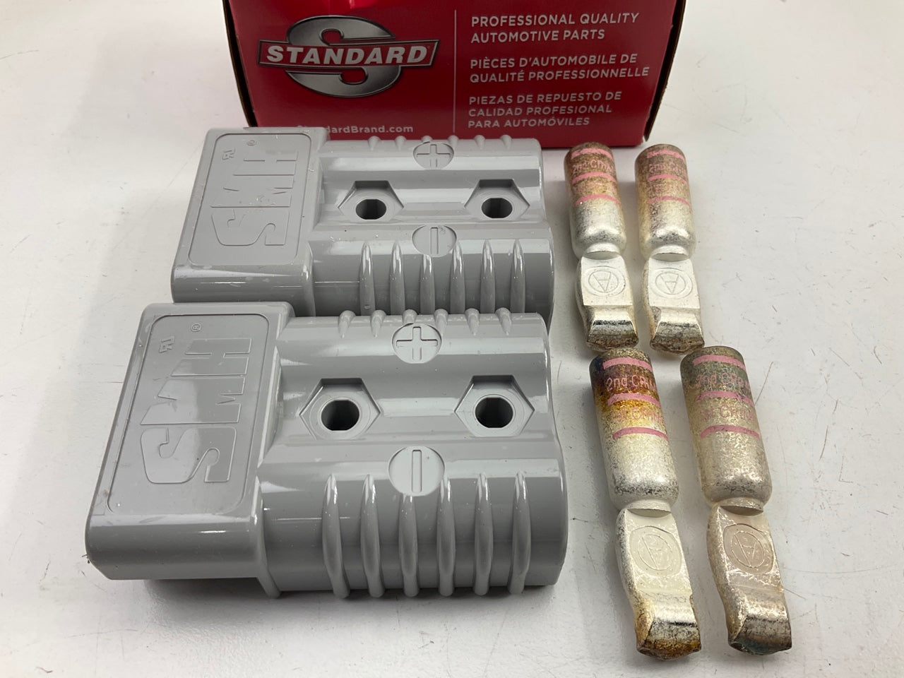 (2) Standard SST312 Forklift Battery Terminal Charge Connectors 4 Gauge, 175 Amp