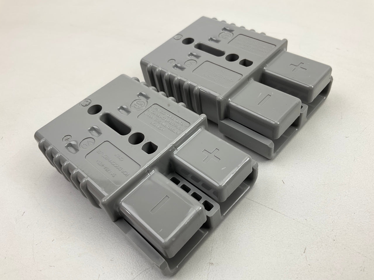 (2) Standard SST312 Forklift Battery Terminal Charge Connectors 4 Gauge, 175 Amp