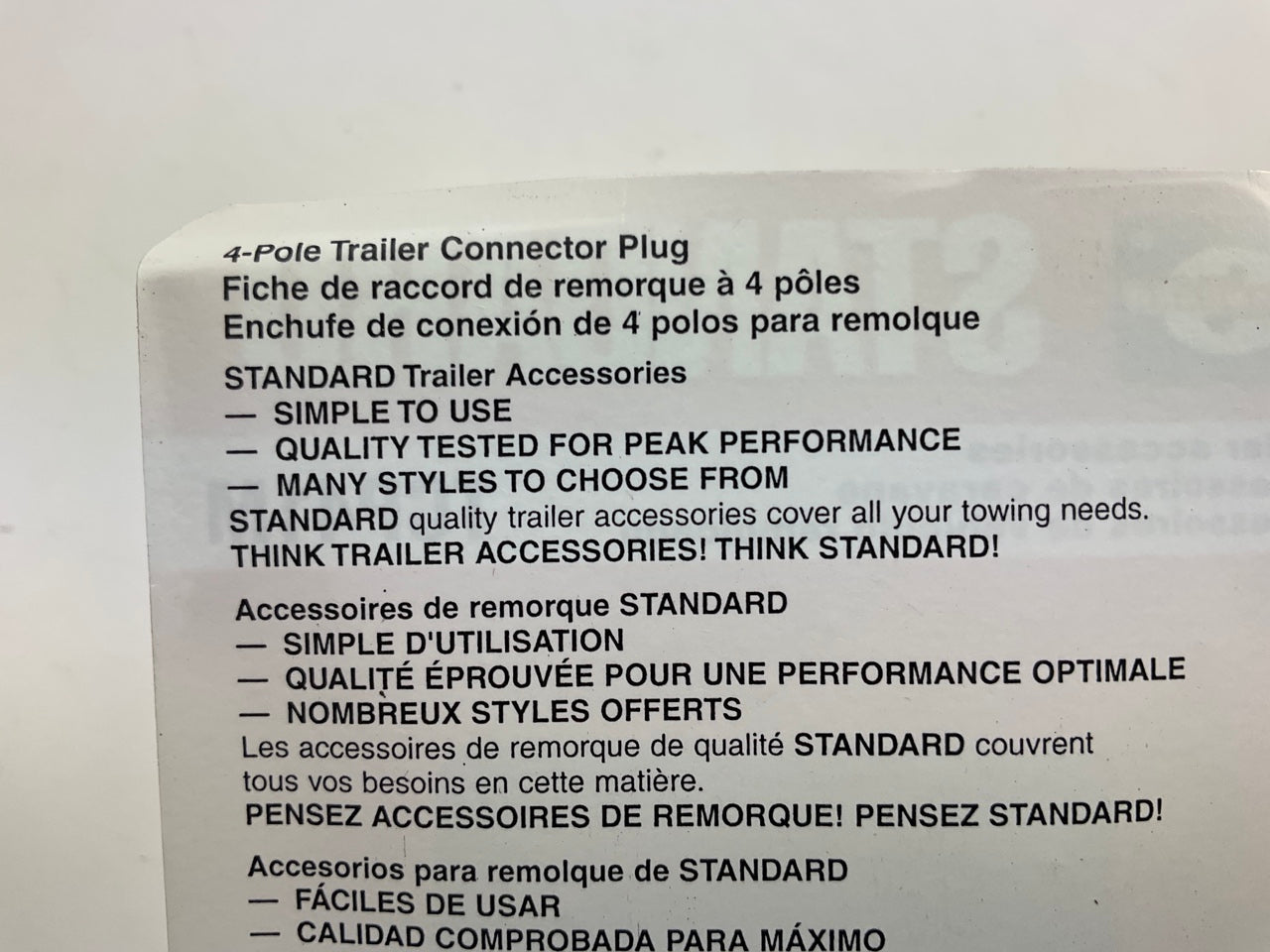 Standard TCP41M 4-Pole Trailer Connector Plug