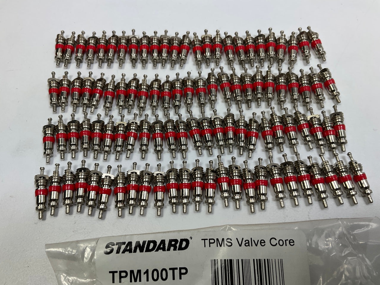 100 PACK - Standard TPM100TP Tire Pressure Monitor TPMS Valve Cores