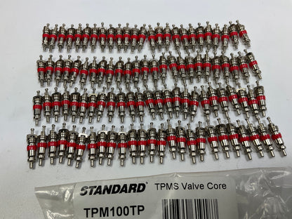 100 PACK - Standard TPM100TP Tire Pressure Monitor TPMS Valve Cores