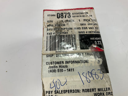 Standard VS18 EGR Vacuum Valve Solenoid